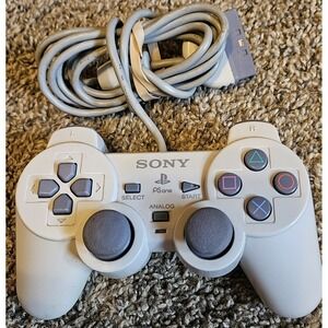 Sony PSone Dual Analog Controller SCPH-110 Gray PlayStation 1 PS1 OEM Untested